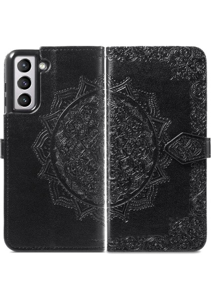 Samsung S21 Flip Kapak Kılıf Için Kılıf Zarif Desen Basit (Yurt Dışından)