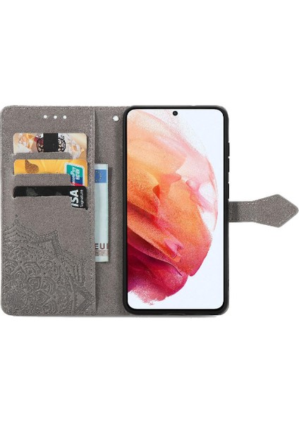 Samsung S21FE Basit Iş Için Kılıf Kapak Çevirin Deri Kılıf Zarif (Yurt Dışından)