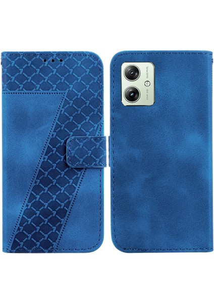 Motorola Moto G54 5g Pu Deri Kabartmalı Desen Flip Folio Kapak (Yurt Dışından)