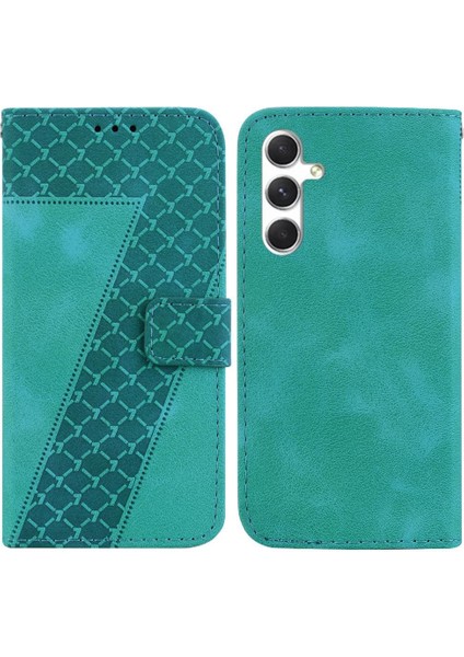 Samsung Galaxy S24 5g Için Kılıf Cüzdan Pu Deri Flip Folio Kapak Kabartmalı (Yurt Dışından)