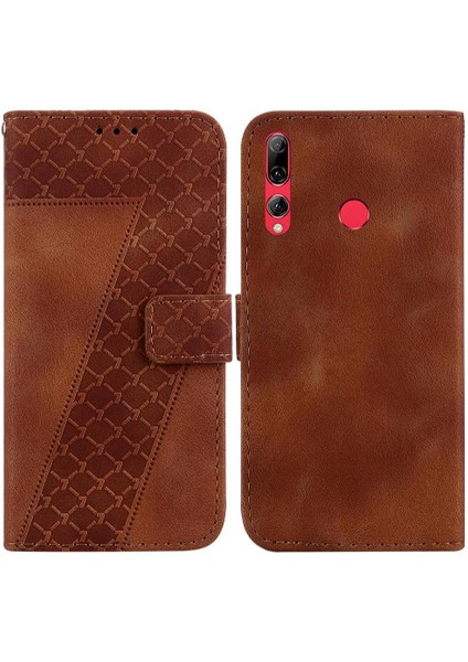 Huawei P Akıllı Artı 2019 Kart Yuvası Fonksiyonu Flip Folio Kapak Pu (Yurt Dışından)