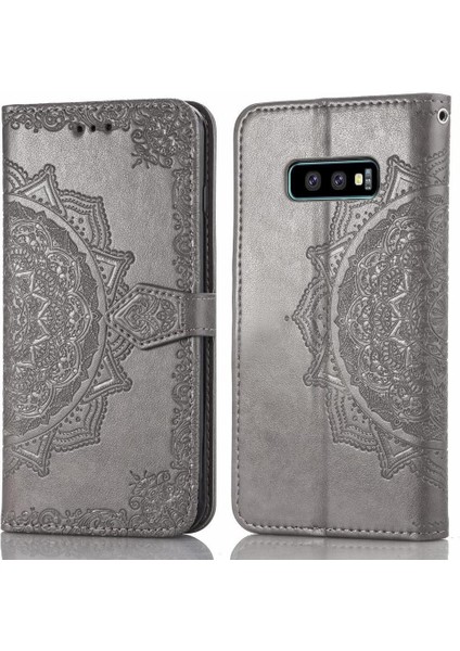 Samsung S10E Flip Kapak Basit Iş Darbeye Deri Kılıf (Yurt Dışından)