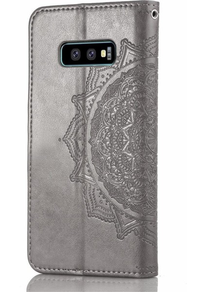 Samsung S10E Flip Kapak Basit Iş Darbeye Deri Kılıf (Yurt Dışından)