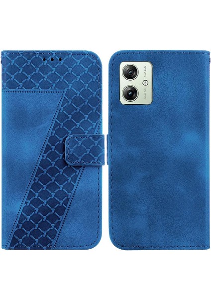 Motorola Moto G54 5g Pu Deri Kabartmalı Desen Flip Folio Kapak (Yurt Dışından)