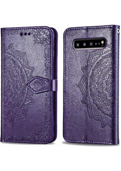 Samsung S10 5g Zarif Desen Kapak Çevirin Darbeye Basit (Yurt Dışından)