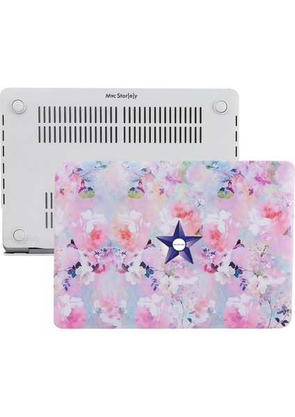 Macbook Pro Kılıf 13inç M1-M2, Flower03 (Type-c'li Model)A2338 A2289 A2251 A1706-08 A1989 A2159 ile Uyumlu