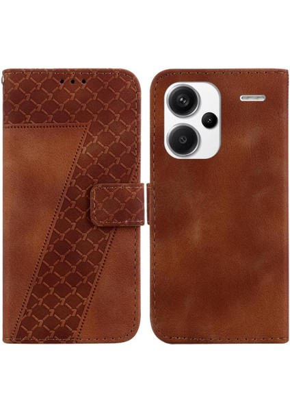 Xiaomi Redmi Için Not 13 Pro Artı Flip Folio Kapak Cüzdan Kabartmalı Pu (Yurt Dışından)