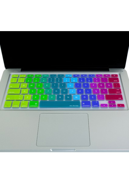 Macbook Klavye Air Pro Koruyucu Dazzle (US to TR) (Eski USB'li Model 2008/2017) ile Uyumlu