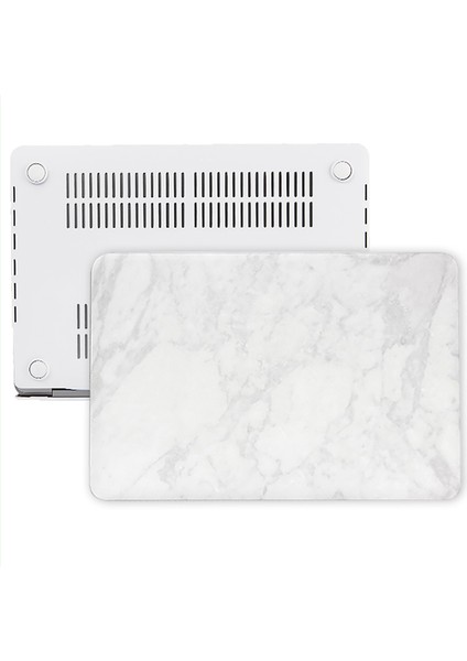 Macbook Pro Kılıf 15 inç A1707 A1990 ile Uyumlu Mermer