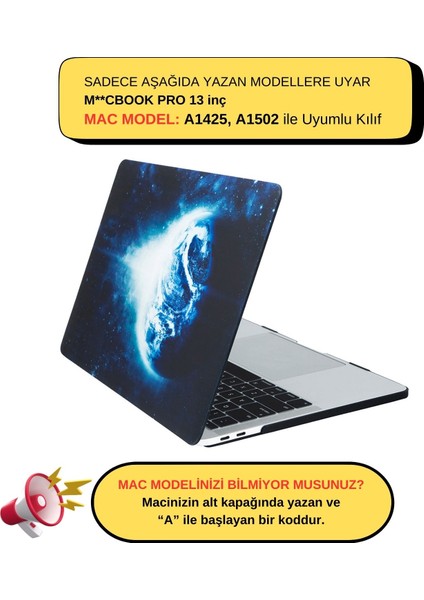 Macbook Pro Kılıf 13 inç Sky-Earth (Eski HDMI'lı Model 2012-2015) A1425 A1502 ile Uyumlu