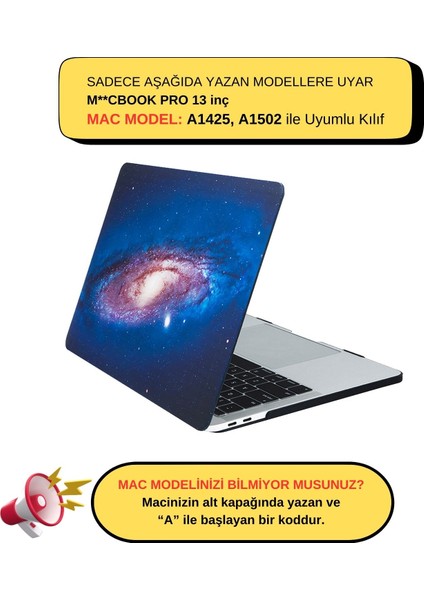 Macbook Pro Kılıf 13 inç Sky-Earth (Eski HDMI'lı Model 2012-2015) A1425 A1502 ile Uyumlu
