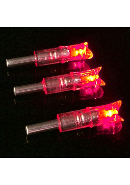 Kırmızı Aydınlık Tarzı 3 Adet Aydınlık LED Ok Nock Okçuluk Ok Arbalet Işıklı Nock Bileşik Yay Avcılık Karbon Fiberglas Ok (Yurt Dışından)