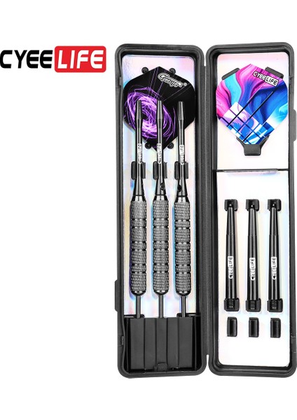 Kırmızı Stil Cyeelife Et Profesyonel Dart Ücretsiz Taşıma Kutusu 18G 20G 22G 24G Siyah Altın Renkli Çelik Ucu Pirinç Dartlı Dart Milleri (Yurt Dışından)