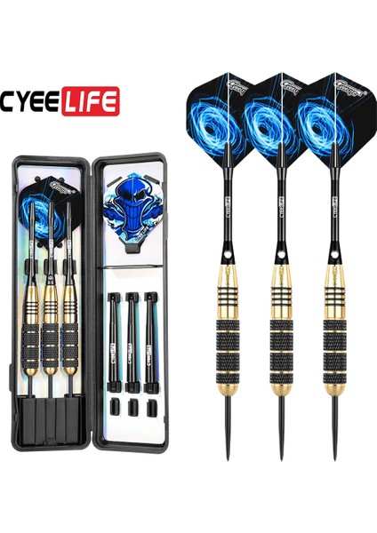 Kırmızı Stil Cyeelife Et Profesyonel Dart Ücretsiz Taşıma Kutusu 18G 20G 22G 24G Siyah Altın Renkli Çelik Ucu Pirinç Dartlı Dart Milleri (Yurt Dışından)