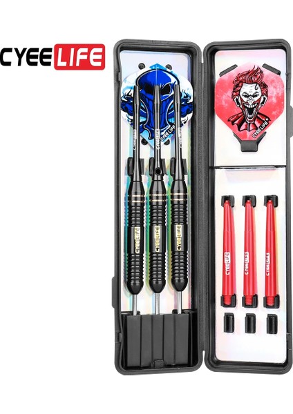 Kırmızı Stil Cyeelife Et Profesyonel Dart Ücretsiz Taşıma Kutusu 18G 20G 22G 24G Siyah Altın Renkli Çelik Ucu Pirinç Dartlı Dart Milleri (Yurt Dışından)