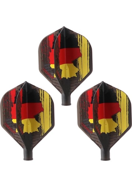Cuesoul Tero Ak4 Dart Uçuşları Standart Şekil Alman Bayrağı Tasarımı, Set (Yurt Dışından)
