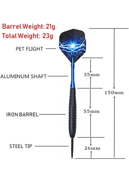 B Tarzı Fox Gülen G Profesyonel Çelik Ucu Alüminyum Dartlı Dart Dart Dart Aksesuarları ile Dart Milleri Kapalı Dart Tahtası Oyunları (Yurt Dışından)