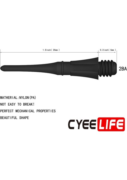 500 Adet Tarzı Cyeelife Profesyonel Plastik Dart Ipuçları, Yedek Dart Noktaları, 8 Renk, CL04STYLE (Yurt Dışından) modelleri