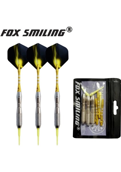 D 18G Stili Fox Gülen G Profesyonel Elektrikli Yumuşak Uçlu Dart Alüminyum Şaftlı (Yurt Dışından)