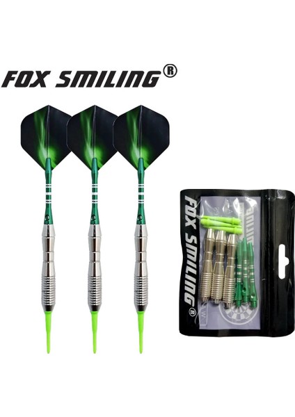 D 18G Stili Fox Gülen G Profesyonel Elektrikli Yumuşak Uçlu Dart Alüminyum Şaftlı (Yurt Dışından)