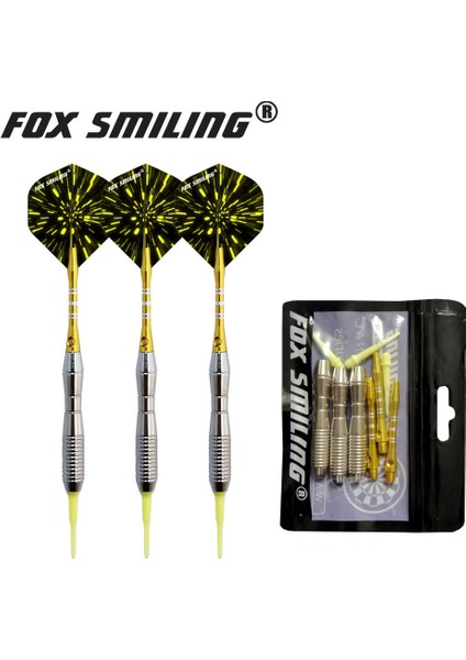D 18G Stili Fox Gülen G Profesyonel Elektrikli Yumuşak Uçlu Dart Alüminyum Şaftlı (Yurt Dışından)