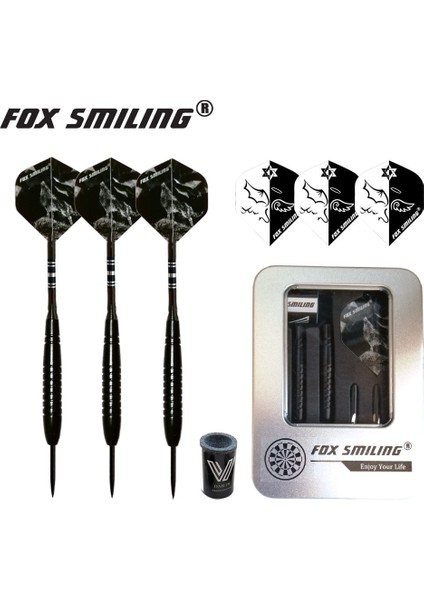 G 23G Stili Fox Gülen G Çelik Uçlu Dart Demir Kutulu Kutu Paketli Taş Bileyicili (Yurt Dışından)