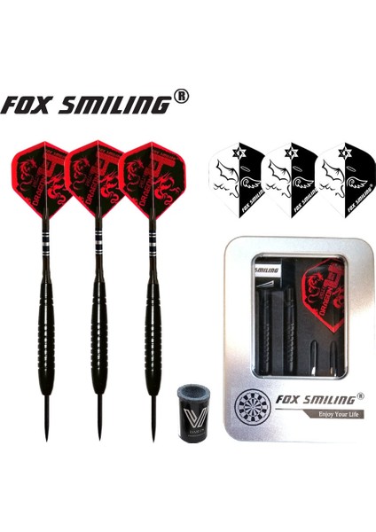 G 23G Stili Fox Gülen G Çelik Uçlu Dart Demir Kutulu Kutu Paketli Taş Bileyicili (Yurt Dışından)