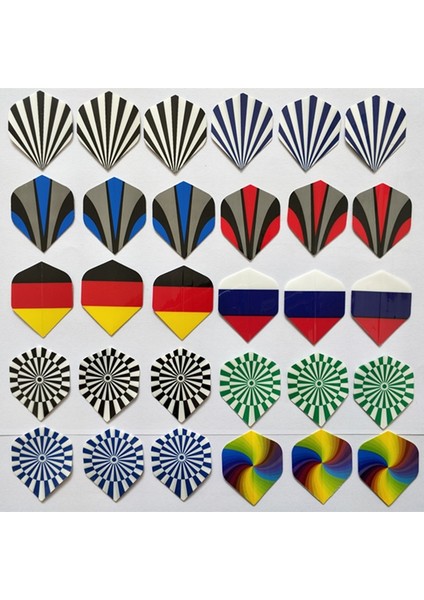 50 Adet 1 Torba Tarzı Dart Uçuşları Birden Çok Stil Ayarlayın Renkli Pet Dart Uçuşları Profesyonel Dart Yeni Dart Aksesuarları (Yurt Dışından)