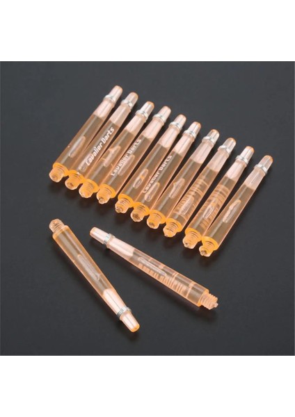 45 mm Turuncu Stil Plastik Dart Milleri Vida Dişi Şeffaf Dart Çelik ve Yumuşak Dart Için Paslanmaz Çelik O Halkalı Sapları (Yurt Dışından)
