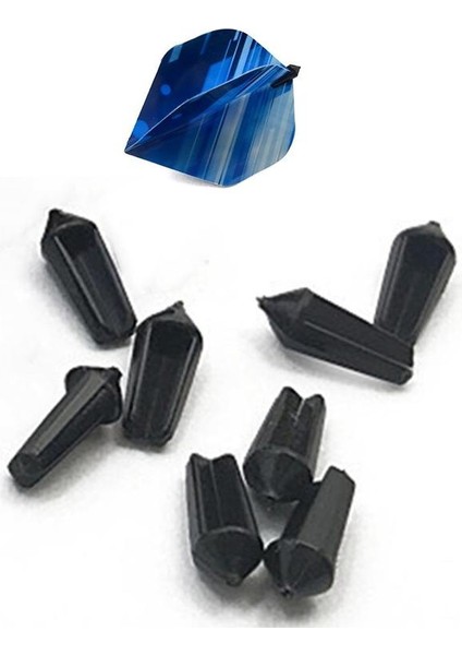 Sarı Stil Et Alaşım Dart Uçuş Koruyucular Koruyucular Dart Dart Beyaz Kuyruk Ucu Aksesuarlar Dart Uçuş Çelik Yumuşak Siyah Kanat Koruyucu V3D5 (Yurt Dışından)