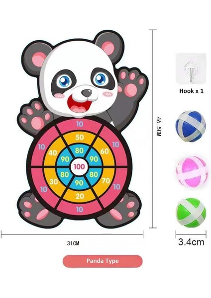 Panda Tarzı Çocuklar Karikatür Hayvan Dart Tahtası Sevimli Farklı Hayvanlar Dart Hedef Doğruluk Hassas Hedef Çocuklar Boş Zaman Sporları (Yurt Dışından)