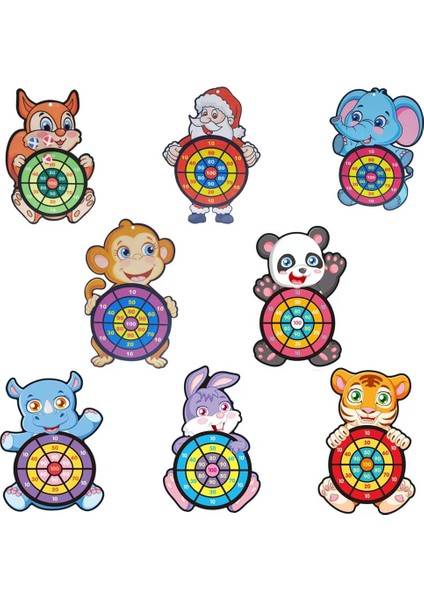 Panda Tarzı Çocuklar Karikatür Hayvan Dart Tahtası Sevimli Farklı Hayvanlar Dart Hedef Doğruluk Hassas Hedef Çocuklar Boş Zaman Sporları (Yurt Dışından)