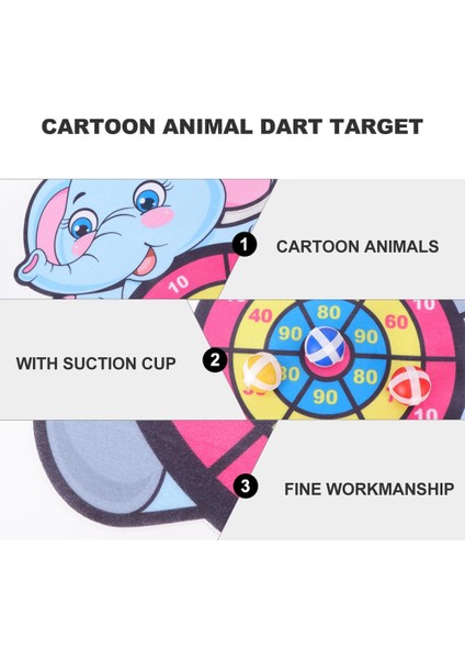 Panda Tarzı Çocuklar Karikatür Hayvan Dart Tahtası Sevimli Farklı Hayvanlar Dart Hedef Doğruluk Hassas Hedef Çocuklar Boş Zaman Sporları (Yurt Dışından)