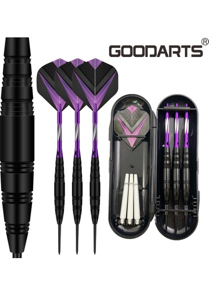 MOR-3321902B5 Stili Goodarts Profesyonel Nokta Namlu Dart Iğneli Kapalı Spor Oyunları 21G Standart Çelik Ucu Dart Kılıfı Alüminyum Şaftlar Uçuş Seti (Yurt Dışından)