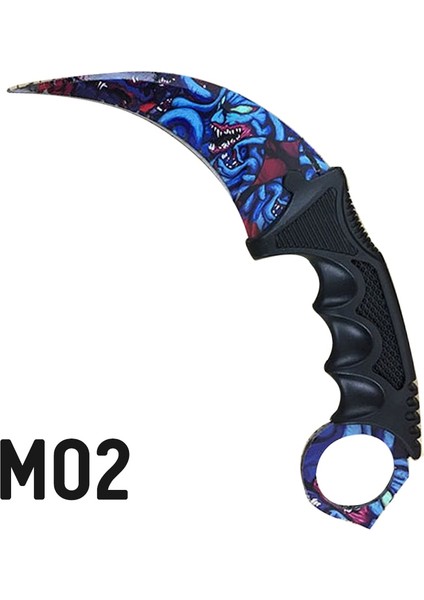 M02 Stili Kılıf ile Açık Olecranon Boyun Bıçağı Kaplan Dişi Gerçek Oyun Bıçağı Hayatta Kalma Aracı Bıçağı Kamp Aleti Kulübü Dart Oyuncak 10 Renk (Yurt Dışından)