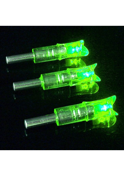 Yeşil Aydınlık Tarzı 3 Adet Aydınlık LED Ok Nock Okçuluk Ok Arbalet Işıklı Nock Bileşik Yay Avcılık Karbon Fiberglas Ok (Yurt Dışından)