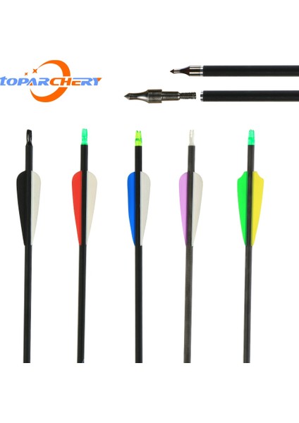 Stili Temizle Adet Karışık Karbon Ok 30 Inchee 500 Olimpik Yaylı Okçuluk Avcılığı Için Kancalı ve Çıkarılabilir Tahta Başlı (Yurt Dışından) fiyatları