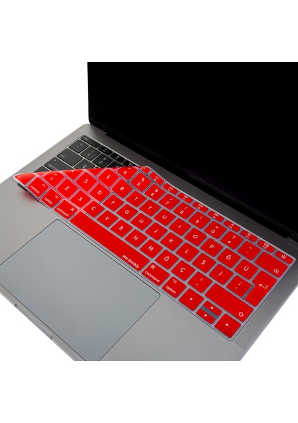 Laptop Macbook Pro Klavye Kılıf Türkçe Q Baskılı A1534 A1708 ile Uyumlu