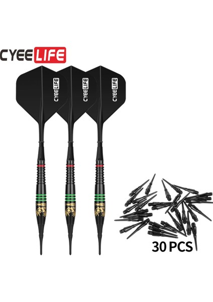 Gök Mavisi Tarzı Cyeelife 16G Yumuşak Dart Bakır Dart Namlu Elektronik Dart Bar Oyunları 30SOFT Dart Rengi (Yurt Dışından)