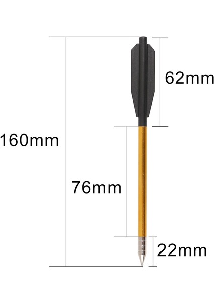 Lacivert Tarzı Rossbow Ok Açık Çekim Avcılık Ok Alüminyum Ipuçları Cıvata "lbs Crossbow Için Uzunluk Ok (Yurt Dışından)