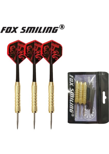 Altın 18G D Stili Fox Gülen G 22G Çelik Uçlu Dart Gümüş Altın Fıçı Güzel Uçuşlarla (Yurt Dışından) fiyatları