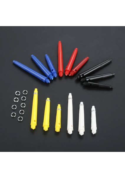 45 mm Siyah Stil Naylon Dart Mili Vida Dişi Dart Kökü ve Paslanmaz Çelik O Ring Dart Mili Değiştirme (Yurt Dışından)