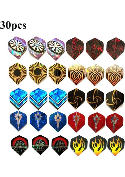 C Stili Adet Dart Uçuşları Çoklu Stiller Renkli Pet Dart Uçuşları Yüksek Li Dayanıklı Pvc Dart Aksesuarları (Yurt Dışından)