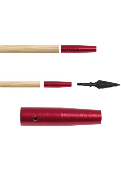 6 Adet Kırmızı Stil 8mm Bambu Ahşap Ok Ceketi Alüminyum Koltuk Alüminyum Kol Kırmızı Gümüş Yay ve Ok Kol Okçuluk Çubuğu Bağlantı Aksesuarları (Yurt Dışından) fiyatları