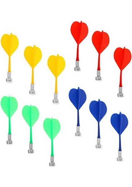 6 Adet Tarzı Manyetik Dart Değiştirme Dayanıklı Güvenli Dart Plastik Kanat Dart Bullseye Hedef Oyun Oyuncakları (3kırmızı ve 3 Sarı ve 3mavi ve 3yeşil) (Yurt Dışından)