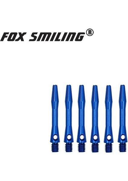 41MM Miller 6 Adet Stil Fox Gülen Alüminyum Dart Milleri ve Dart Uçuşları Seti Dardos Tüy Yaprakları Dart Tahtası Oyunları Için Dart Aksesuarları Seti (Yurt Dışından)