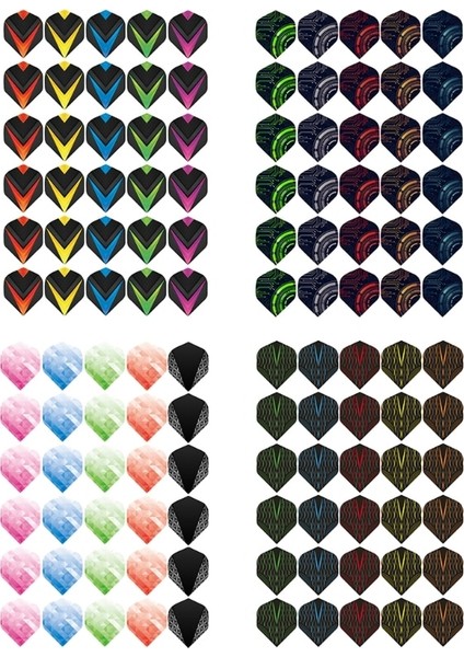 C56-C60 Stili Dart Pet Dart Tüy Dart Yaprağı Dart Kanadı Yetişkin Yumuşak Ucu Dart Kuyruğu Kanadı Profesyonel Ucu Dart Aksesuarı (Yurt Dışından)