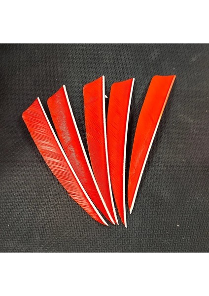Turuncu Tarzı Dıy Okçuluk Aksesuarları 4ıeld Turkey Feathers Arrow Feather Herhangi Bir Ahşap Karbon Ok Mili Için Fletching (Yurt Dışından)