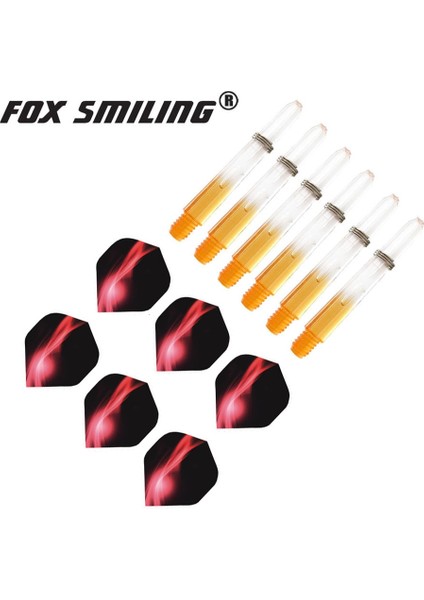 Turuncu Tarzı Fox Gülen 2ba Naylon Dart Milleri Dart Uçuşları Dardos Tüy Yaprakları Seti Renkli Dart Aksesuarları Dart Tahtası Oyunları (Yurt Dışından)
