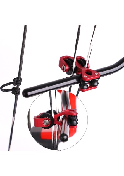 Mor Tarzı Alüminyum Alaşımlı Okçuluk Avcılık Makaralı Kayma Yay Dize Ayırıcı Kasnak Kablo Kaydırağı Çekim Için Bileşik Yay Dize Bölücü (Yurt Dışından) fırsatları